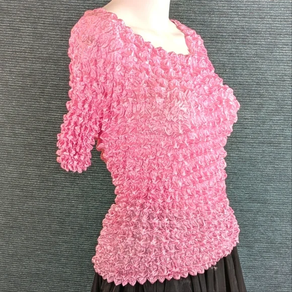 Y2K Magic Popcorn Top One Size Fits Most. Barbie Pink - Picture 5 of 9